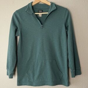 Oshkosh B’gosh dark teal pullover size 14 EUC lightweight pocket casual wear